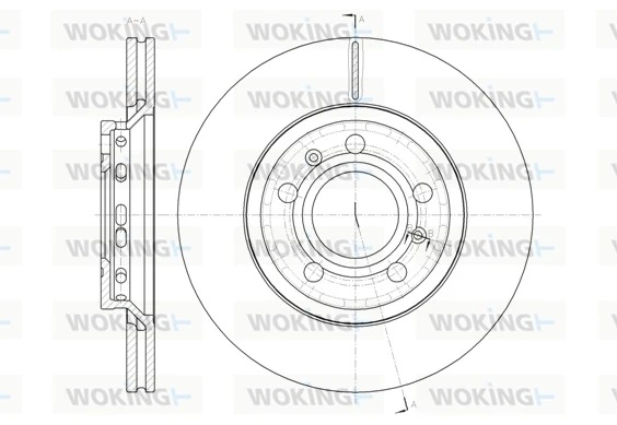 WOKING féktárcsa - D61447.10 - TothCarparts