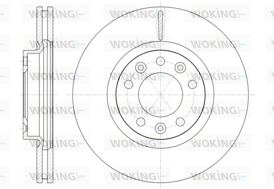 WOKING féktárcsa - D61471.10 - TothCarparts