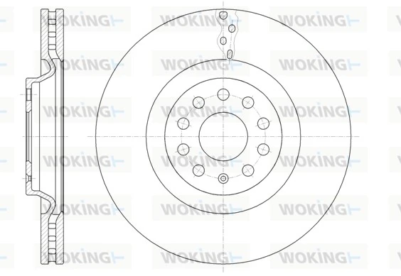 WOKING féktárcsa - D61485.10 - TothCarparts