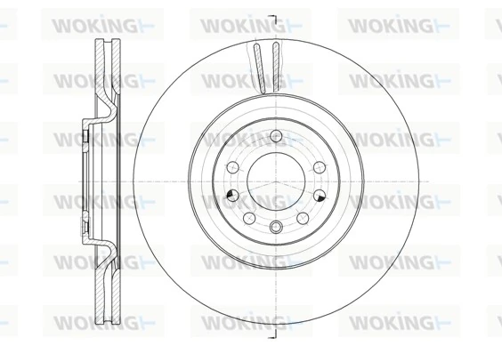 WOKING féktárcsa - D61487.10 - TothCarparts