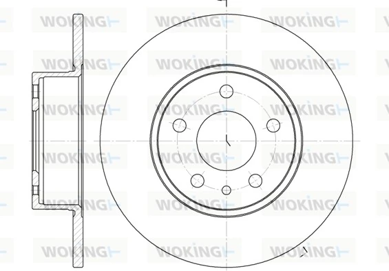 WOKING féktárcsa - D6149.00 - TothCarparts