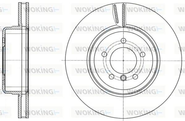 WOKING féktárcsa - D61491.10 - TothCarparts