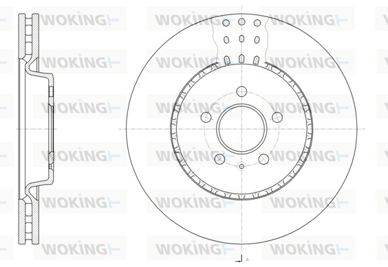 WOKING féktárcsa - D61493.10 - TothCarparts