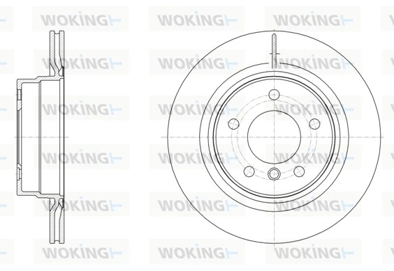 WOKING féktárcsa - D61495.10 - TothCarparts
