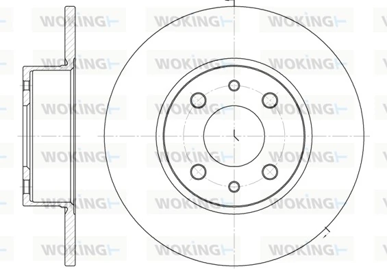 WOKING féktárcsa - D6150.00 - TothCarparts