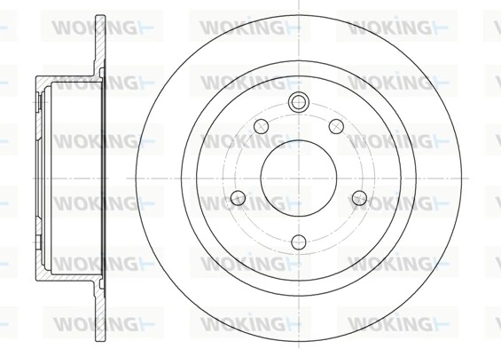 WOKING féktárcsa - D61530.00 - TothCarparts