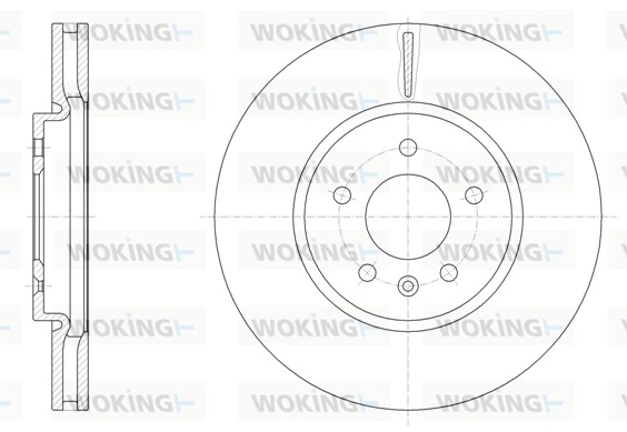 WOKING féktárcsa - D61541.10 - TothCarparts