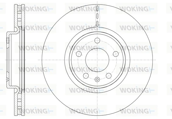 WOKING féktárcsa - D61543.10 - TothCarparts