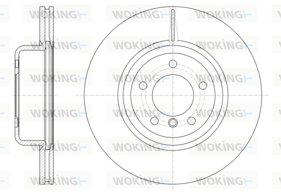 WOKING féktárcsa - D61544.10 - TothCarparts
