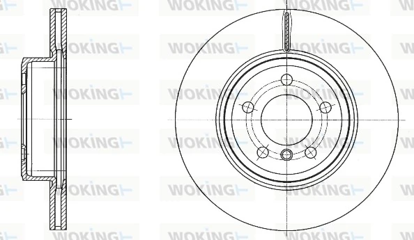 WOKING féktárcsa - D61548.10 - TothCarparts
