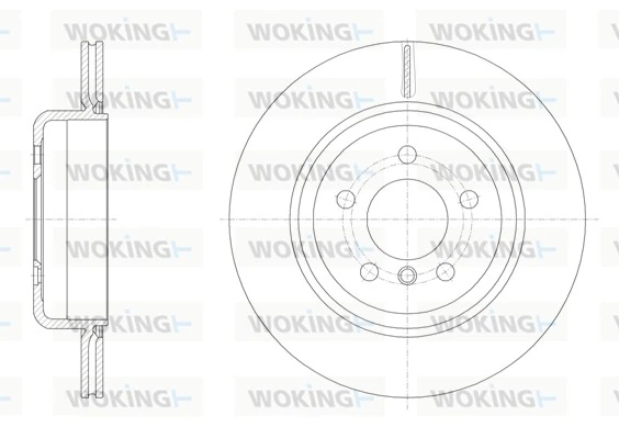 WOKING féktárcsa - D61550.10 - TothCarparts