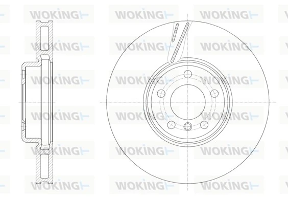 WOKING féktárcsa - D61552.10 - TothCarparts