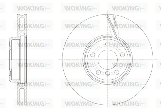 WOKING féktárcsa - D61552.11 - TothCarparts