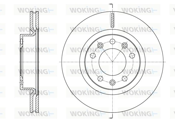 WOKING féktárcsa - D61584.10 - TothCarparts