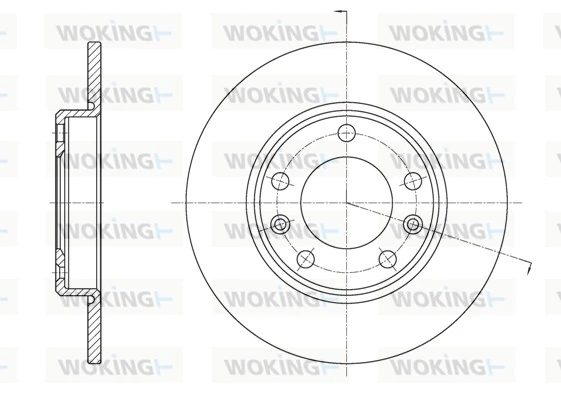 WOKING féktárcsa - D61585.00 - TothCarparts