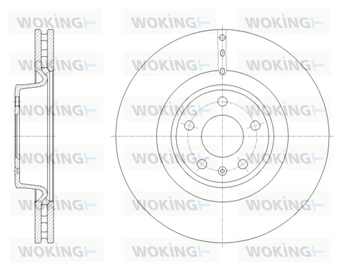 WOKING féktárcsa - D61670.10 - TothCarparts