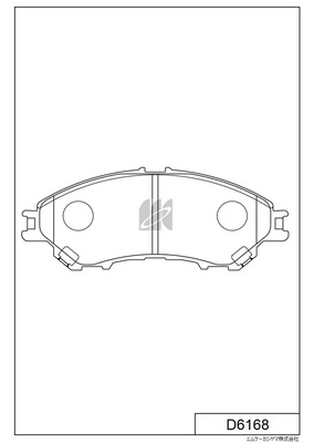 MK Kashiyama fékbetétkészlet, tárcsafék - D6168 - TothCarparts