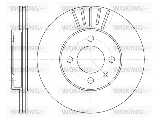 WOKING féktárcsa - D6175.10 - TothCarparts