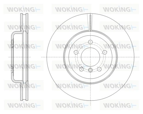 WOKING féktárcsa - D61842.10 - TothCarparts