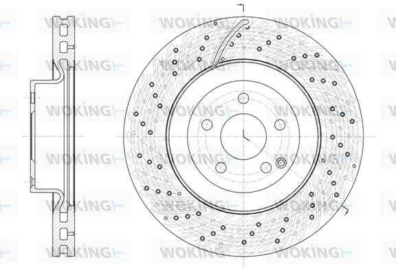 WOKING féktárcsa - D61847.10 - TothCarparts