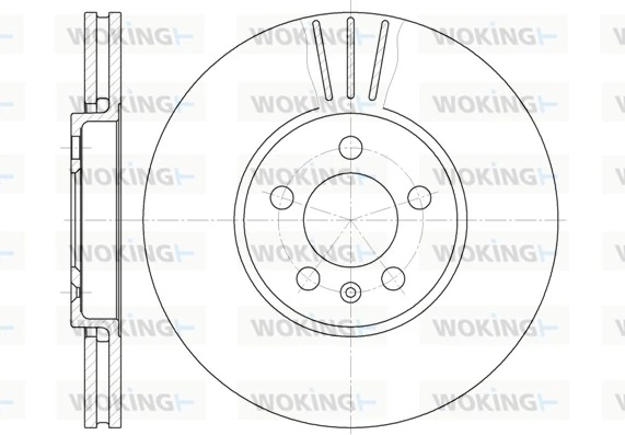 WOKING féktárcsa - D61860.10 - TothCarparts