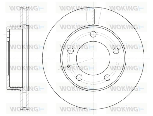 WOKING féktárcsa - D6203.10 - TothCarparts