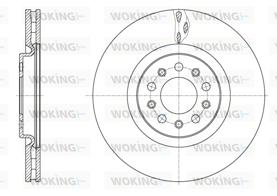 WOKING féktárcsa - D62035.10 - TothCarparts