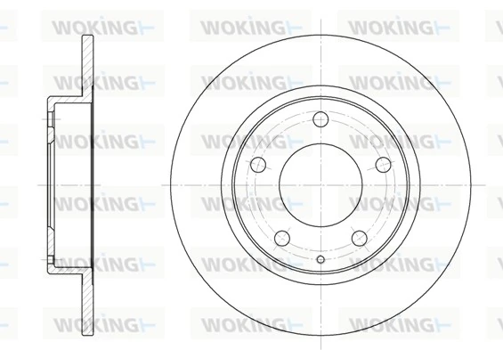WOKING féktárcsa - D6206.00 - TothCarparts