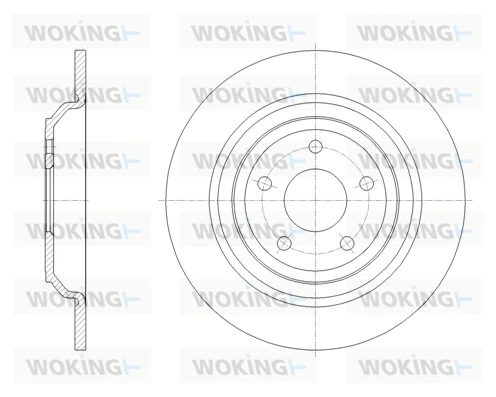 WOKING féktárcsa - D62095.00 - TothCarparts
