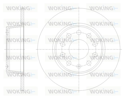 WOKING féktárcsa - D62098.00 - TothCarparts