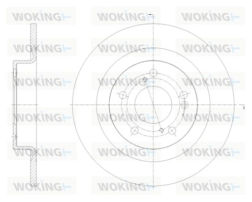 WOKING féktárcsa - D62104.00 - TothCarparts