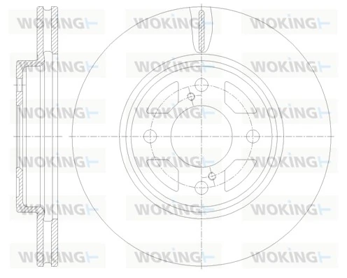 WOKING féktárcsa - D62120.10 - TothCarparts