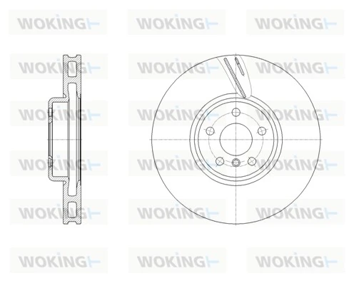 WOKING féktárcsa - D62127.11 - TothCarparts
