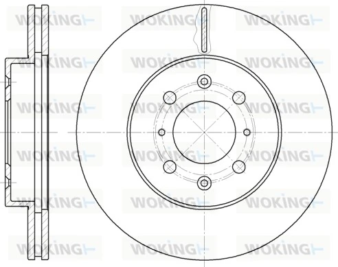 WOKING féktárcsa - D6224.10 - TothCarparts