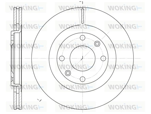 WOKING féktárcsa - D6240.10 - TothCarparts