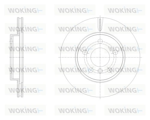 WOKING féktárcsa - D62532.10 - TothCarparts