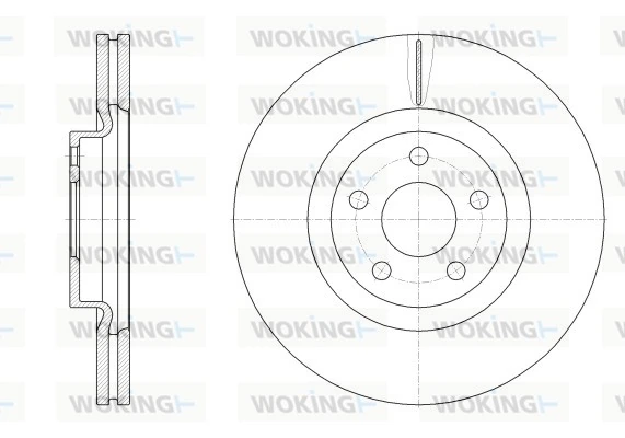 WOKING féktárcsa - D62548.10 - TothCarparts