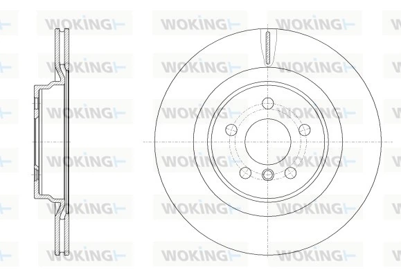 WOKING féktárcsa - D62553.10 - TothCarparts