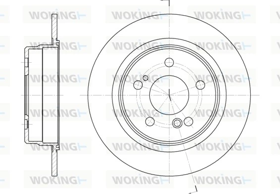 WOKING féktárcsa - D6271.00 - TothCarparts