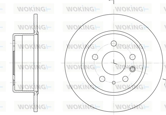 WOKING féktárcsa - D6280.00 - TothCarparts