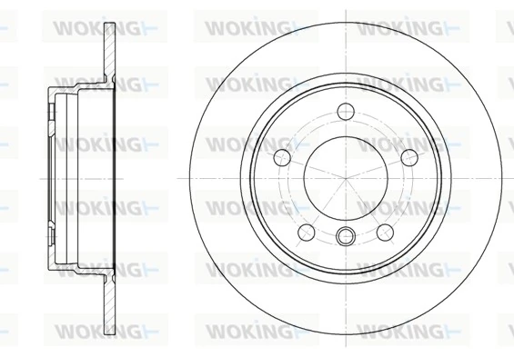 WOKING féktárcsa - D6284.00 - TothCarparts