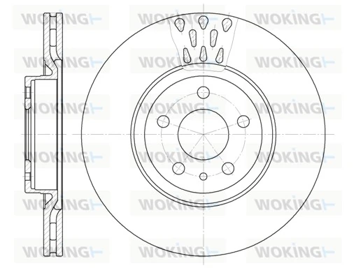 WOKING féktárcsa - D6316.10 - TothCarparts