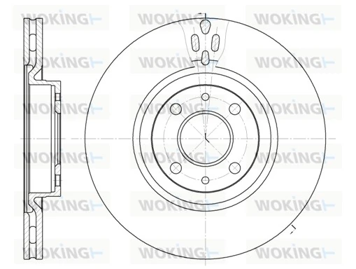 WOKING féktárcsa - D6316.11 - TothCarparts