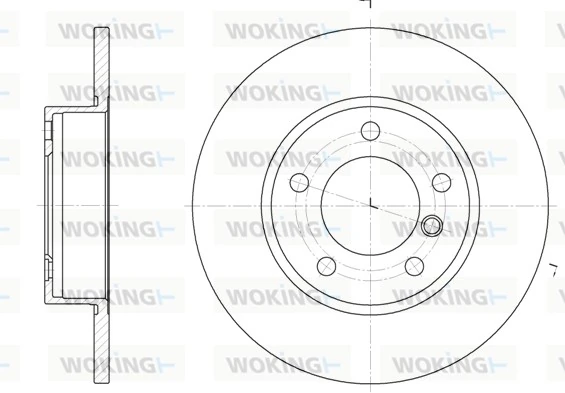 WOKING féktárcsa - D6323.00 - TothCarparts