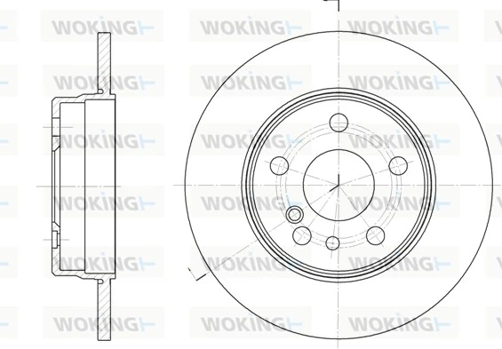 WOKING féktárcsa - D6332.00 - TothCarparts