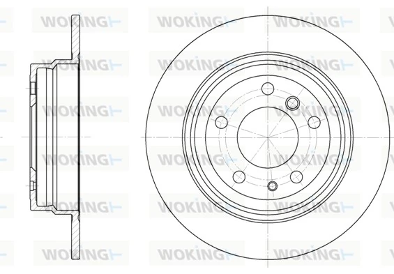 WOKING féktárcsa - D6342.00 - TothCarparts