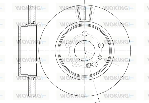 WOKING féktárcsa - D6343.10 - TothCarparts