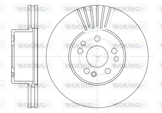 WOKING féktárcsa - D6353.10 - TothCarparts