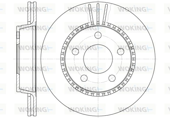 WOKING féktárcsa - D6356.10 - TothCarparts
