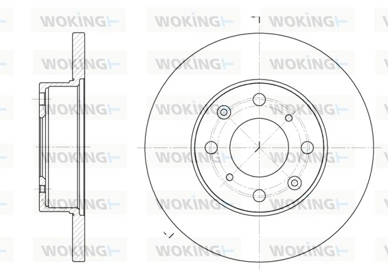 WOKING féktárcsa - D6370.00 - TothCarparts